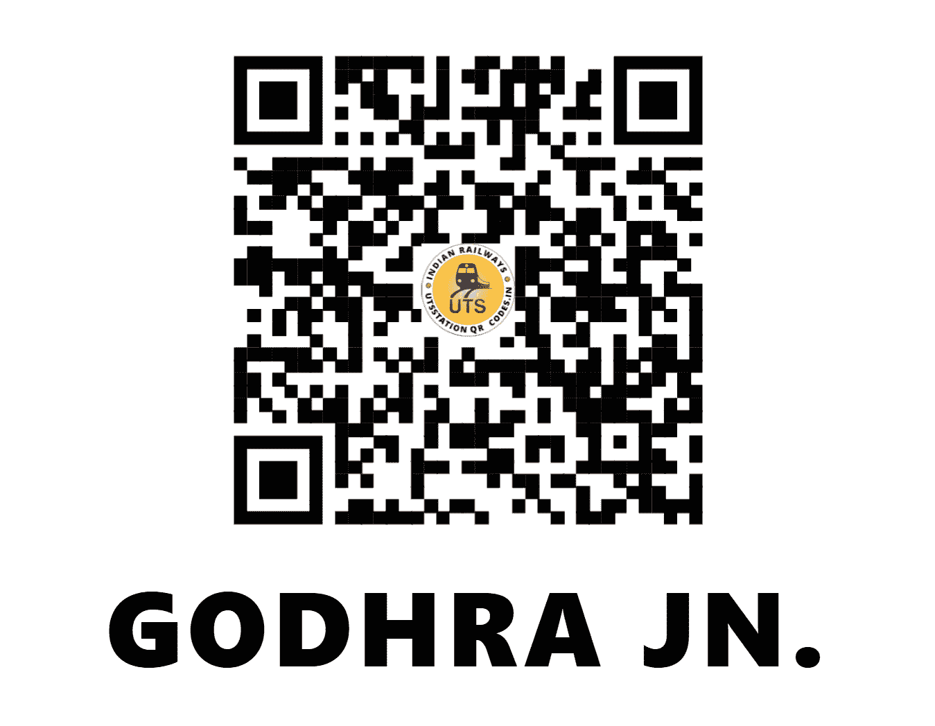 UTS QR Code for GODHRA JN. - GDA (WR - GUJARAT)