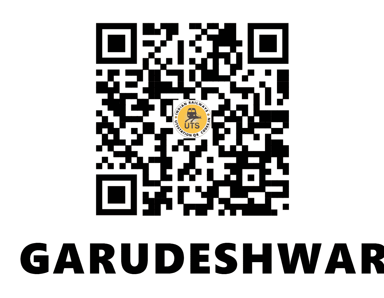 UTS QR Code for GARUDESHWAR - GDWR (WR - GUJARAT)