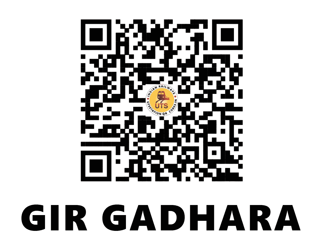 UTS QR Code for GIR GADHARA - GEG (WR - GUJARAT)