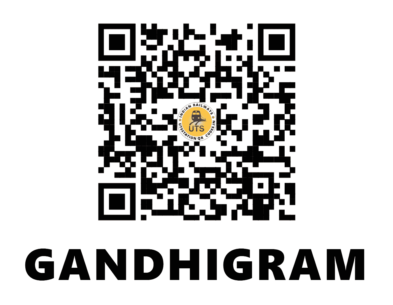 UTS QR Code for GANDHIGRAM - GG (WR - GUJARAT)