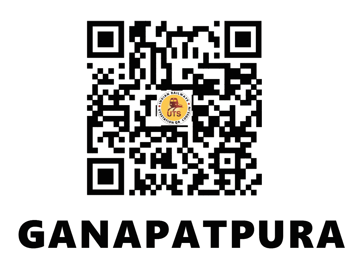 UTS QR Code for GANAPATPURA - GNPT (WR - GUJARAT)