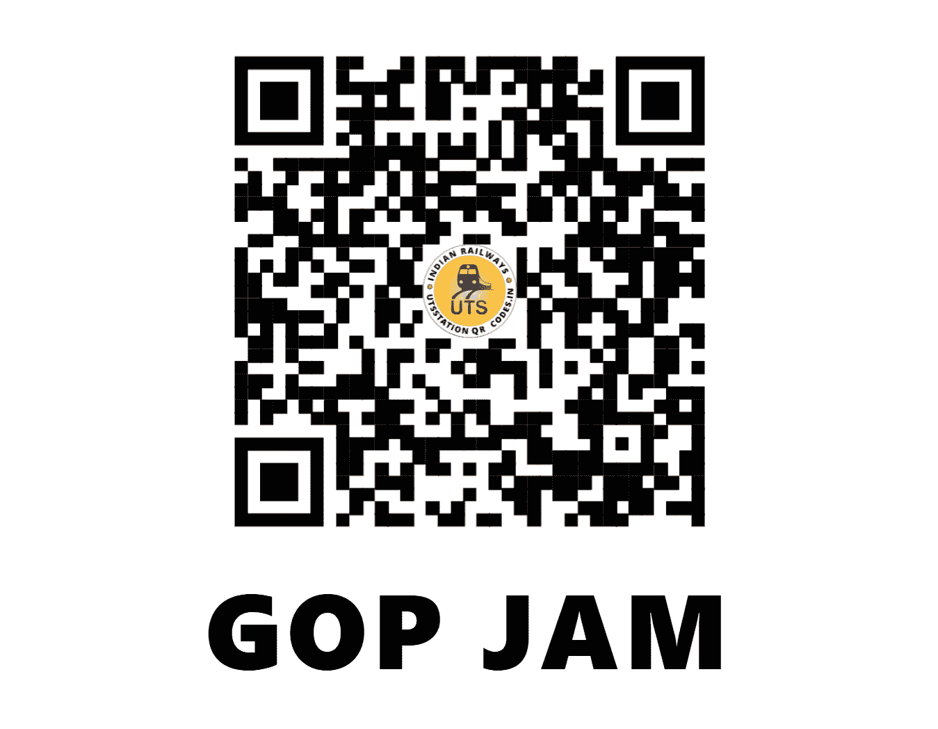 UTS QR Code for GOP JAM - GOP (WR - GUJARAT)
