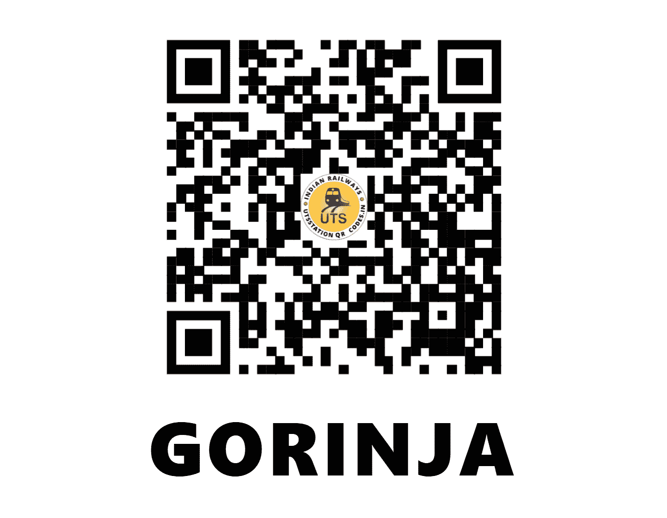 UTS QR Code for GORINJA - GRJA (WR - GUJARAT)