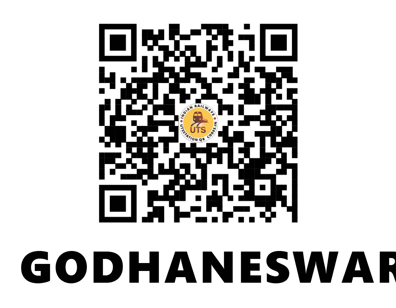 UTS QR Code for GODHANESWAR - GS (WR - GUJARAT)