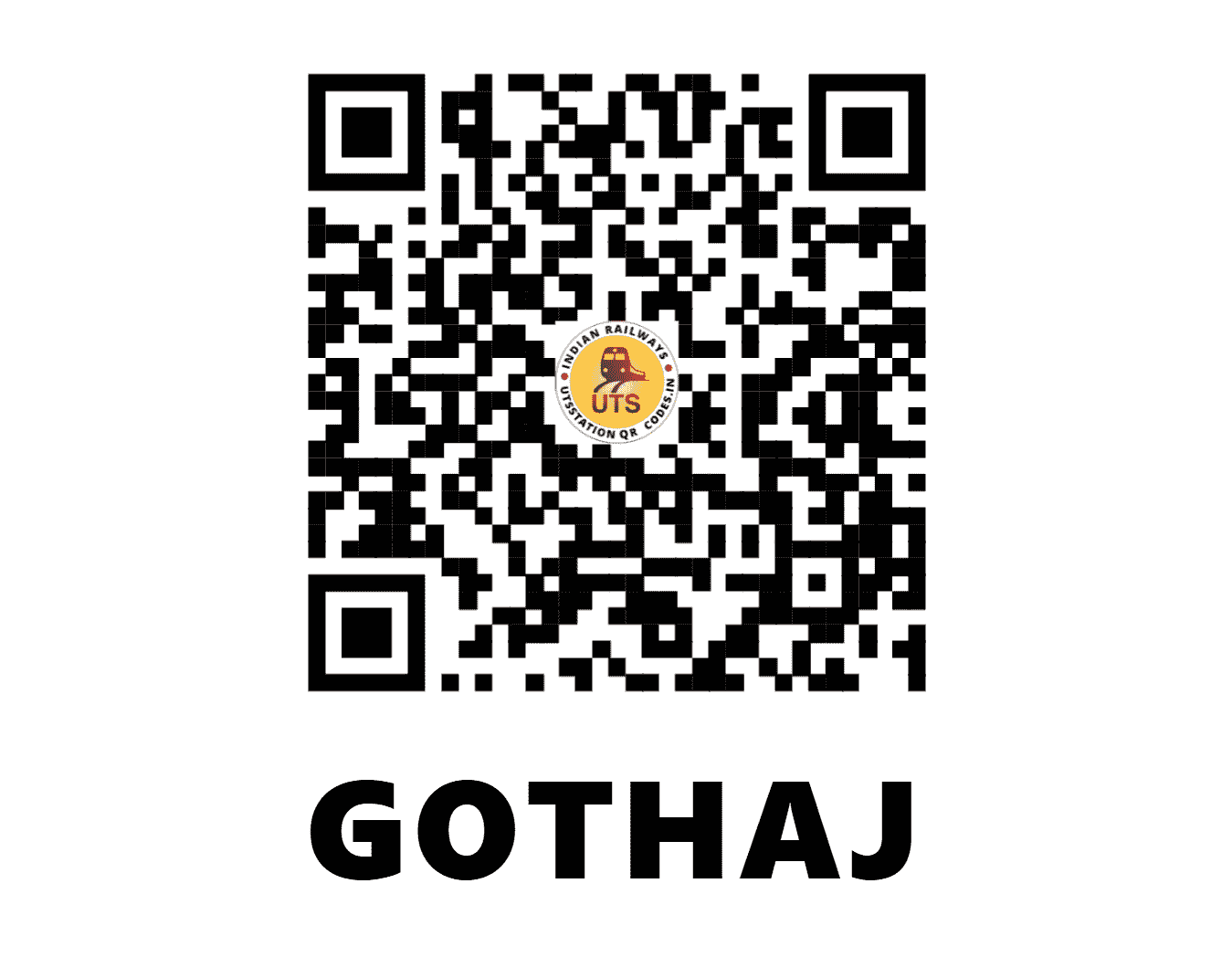 UTS QR Code for GOTHAJ - GTE (WR - GUJARAT)