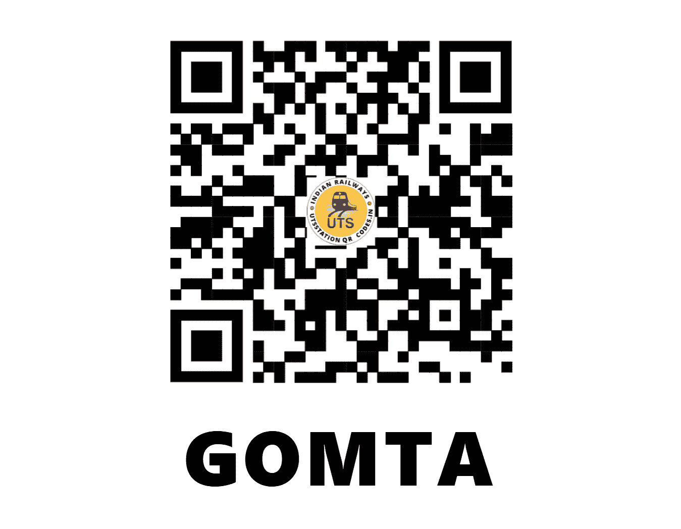 UTS QR Code for GOMTA - GTT (WR - GUJARAT)