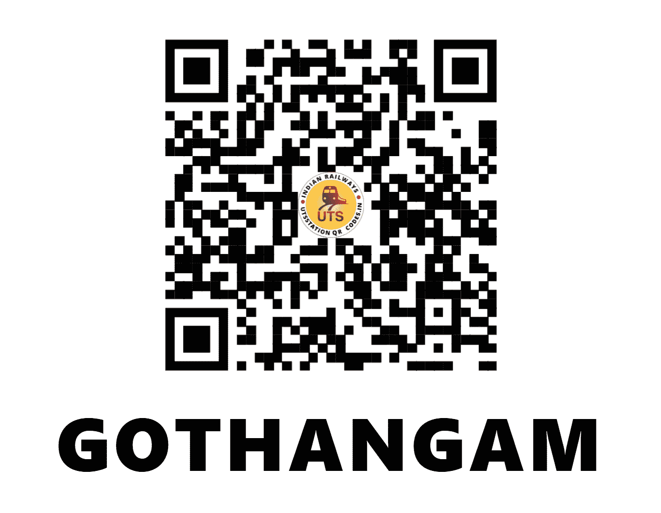 UTS QR Code for GOTHANGAM - GTX (WR - GUJARAT)