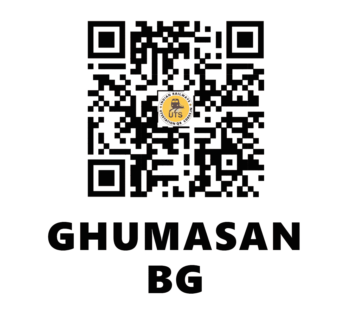 UTS QR Code for GHUMASAN BG - GUSB (WR - GUJARAT)