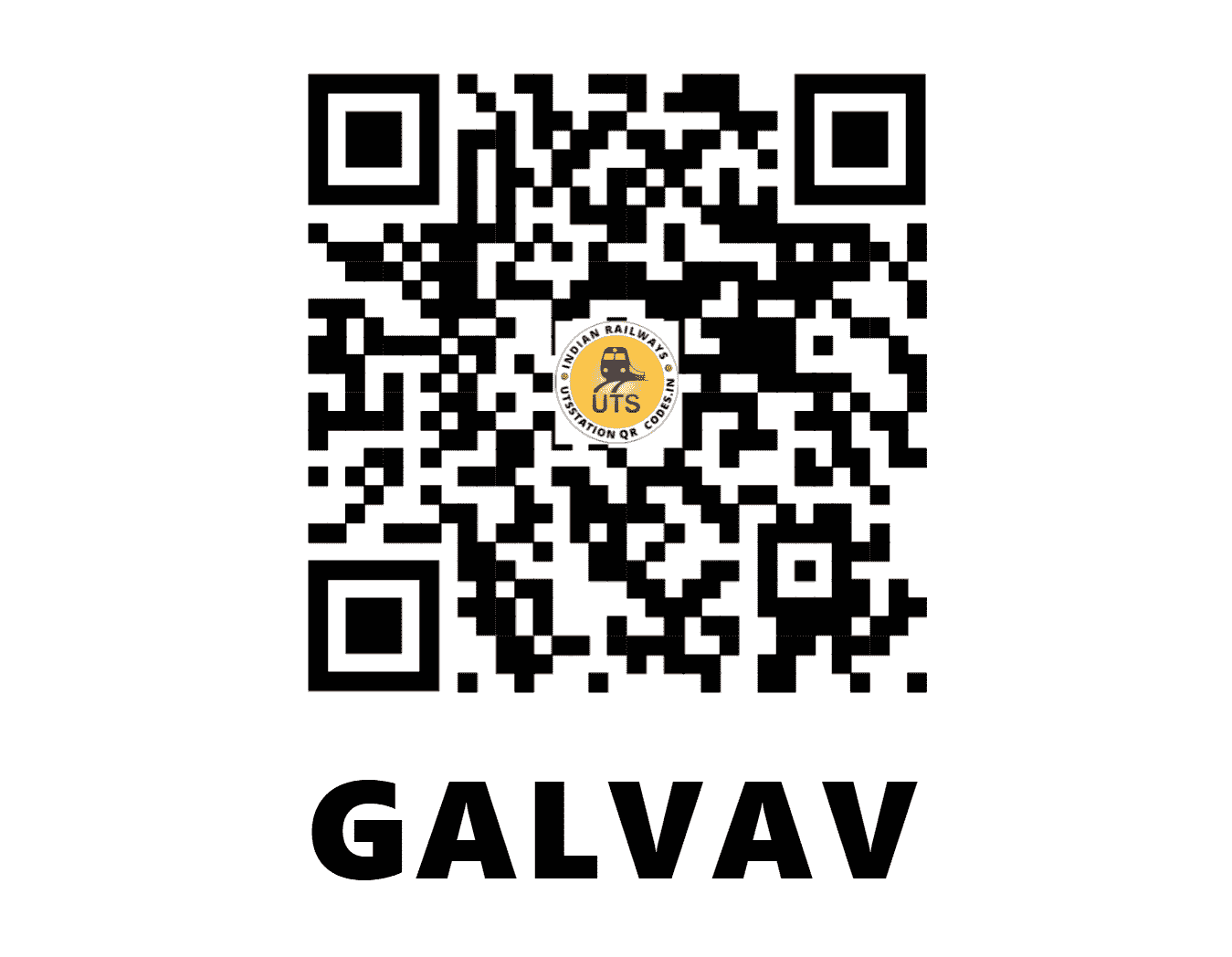 UTS QR Code for GALVAV - GVV (WR - GUJARAT)