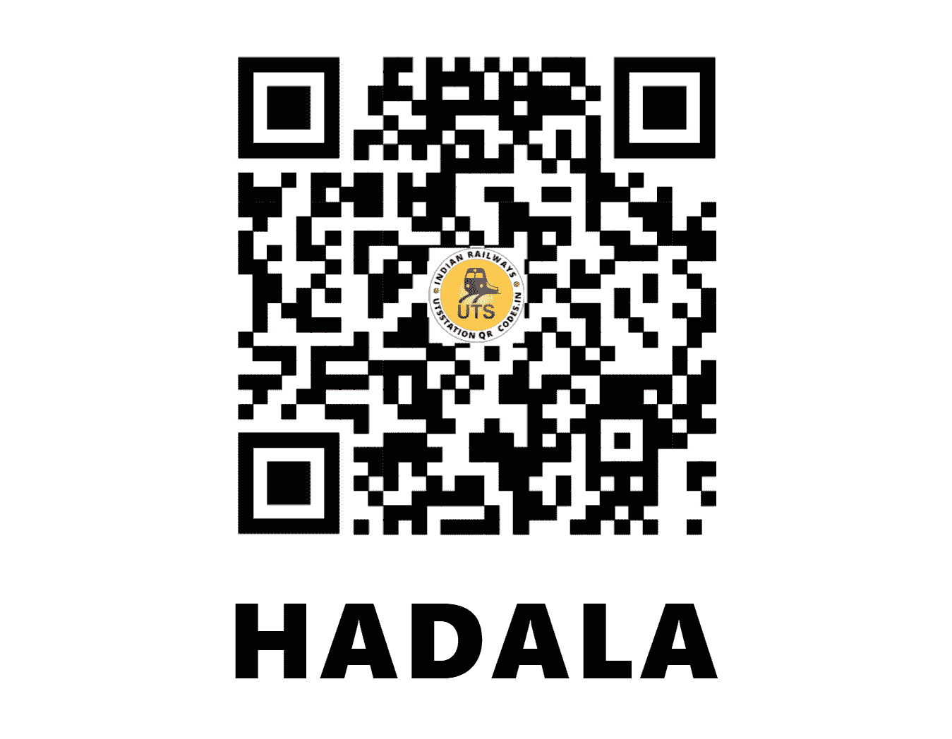 UTS QR Code for HADALA - HAK (WR - GUJARAT)