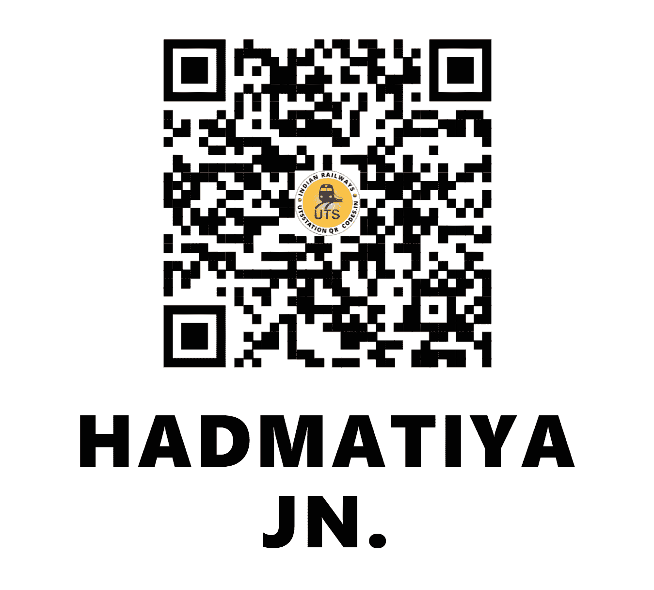UTS QR Code for HADMATIYA JN. - HM (WR - GUJARAT)