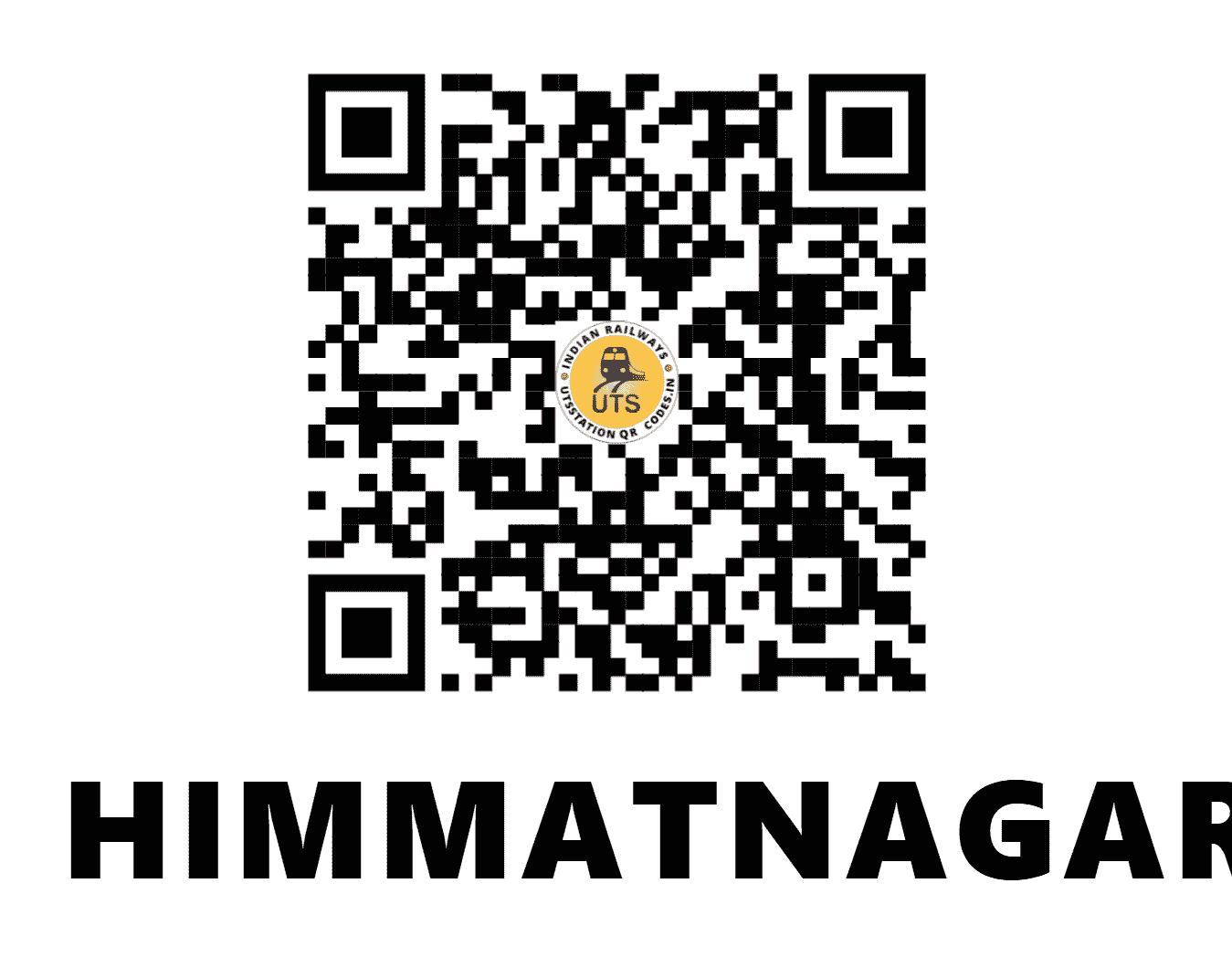 UTS QR Code for HIMMATNAGAR - HMT (WR - GUJARAT)