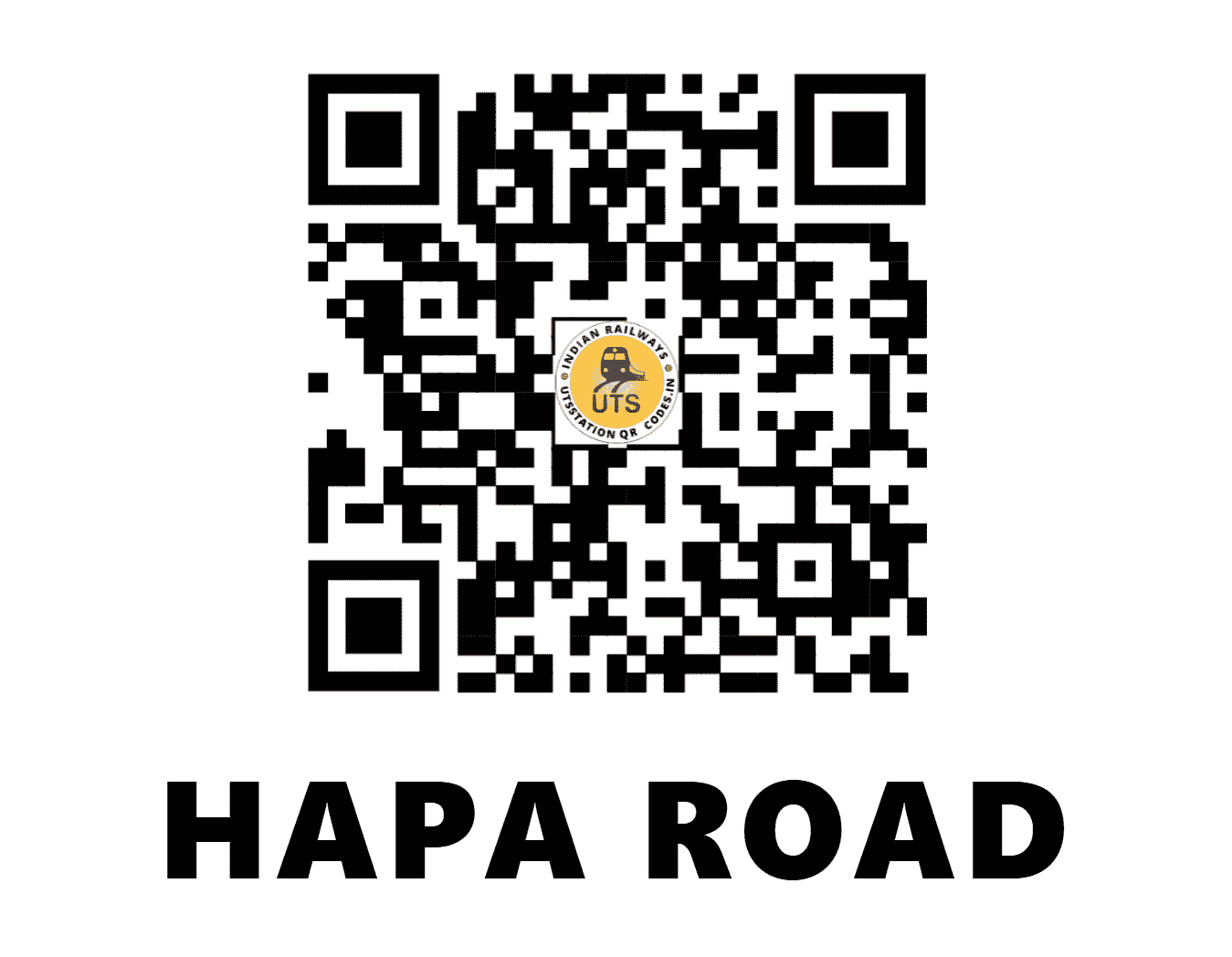 UTS QR Code for HAPA ROAD - HPRD (WR - GUJARAT)