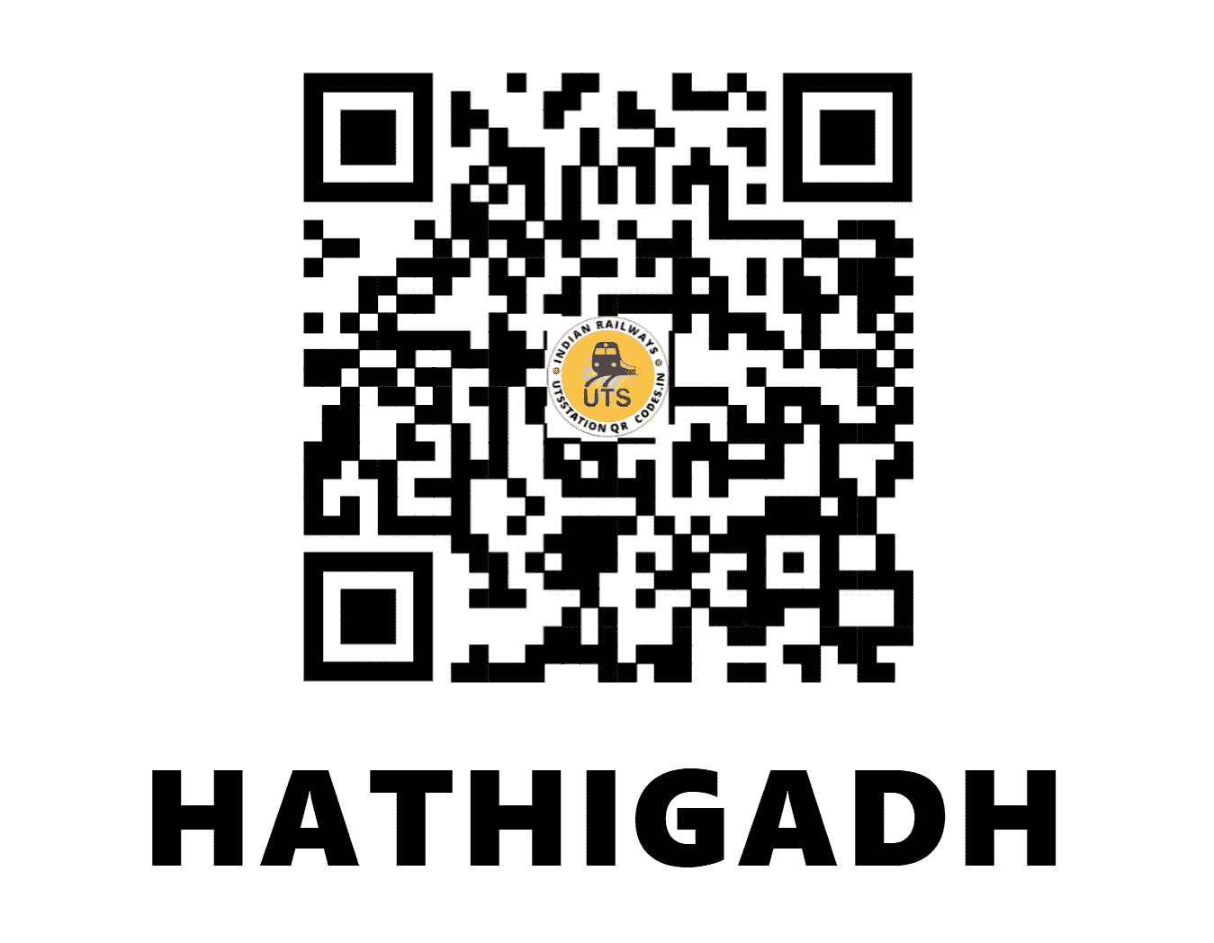 UTS QR Code for HATHIGADH - HTGR (WR - GUJARAT)