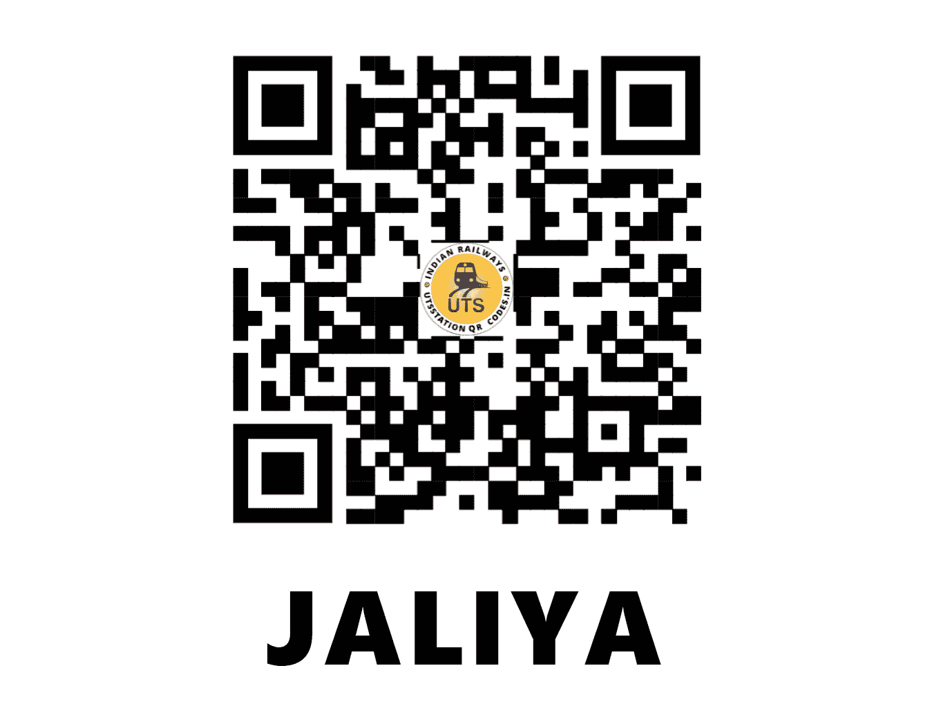 UTS QR Code for JALIYA - JA (WR - GUJARAT)
