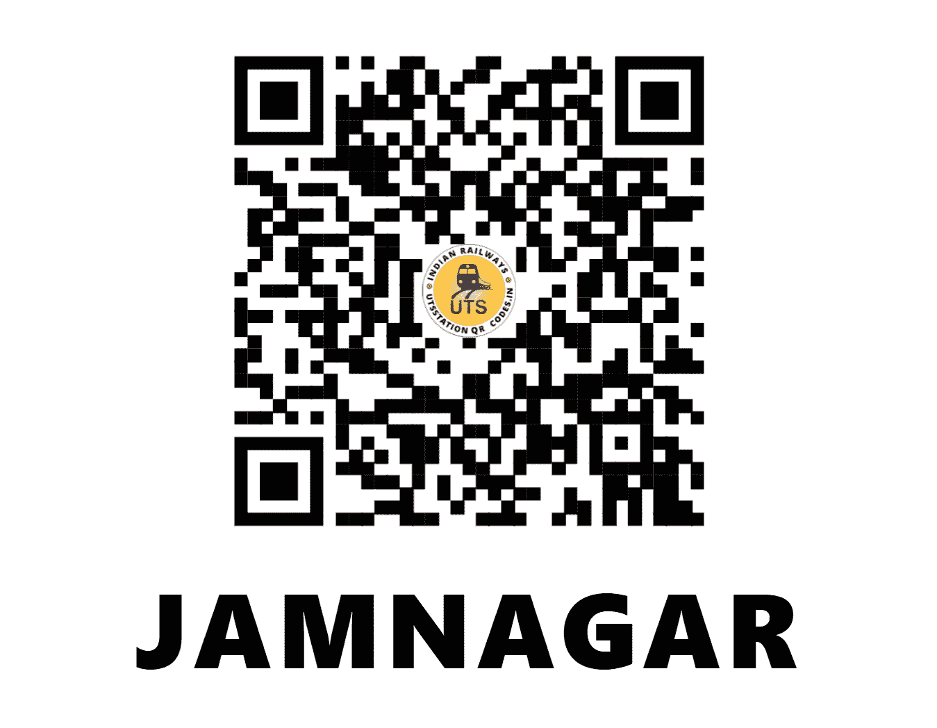 UTS QR Code for JAMNAGAR - JAM (WR - GUJARAT)