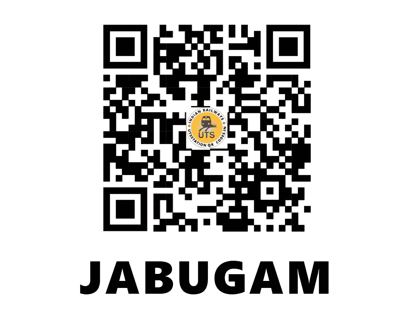 UTS QR Code for JABUGAM - JBU (WR - GUJARAT)