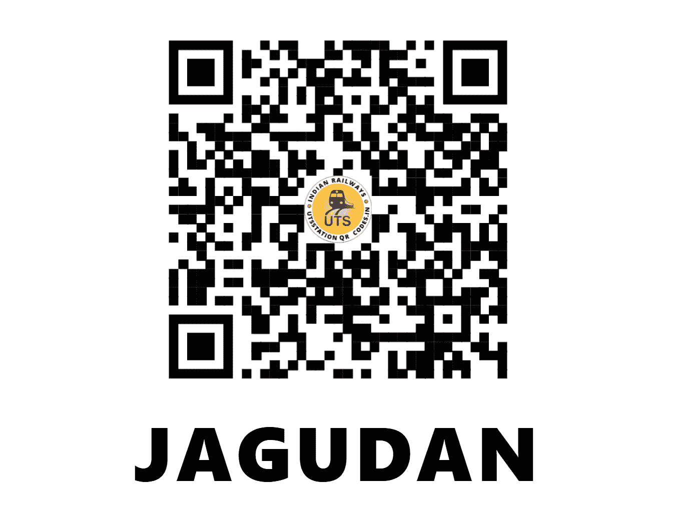 UTS QR Code for JAGUDAN - JDN (WR - GUJARAT)