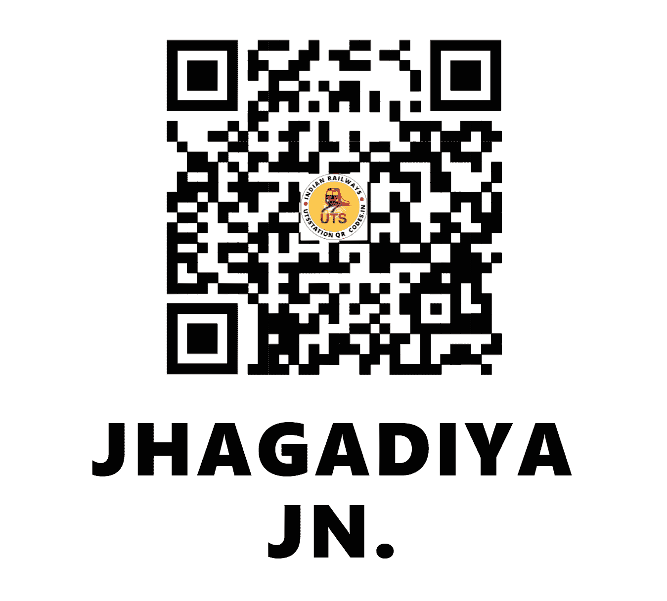 UTS QR Code for JHAGADIYA JN. - JGI (WR - GUJARAT)