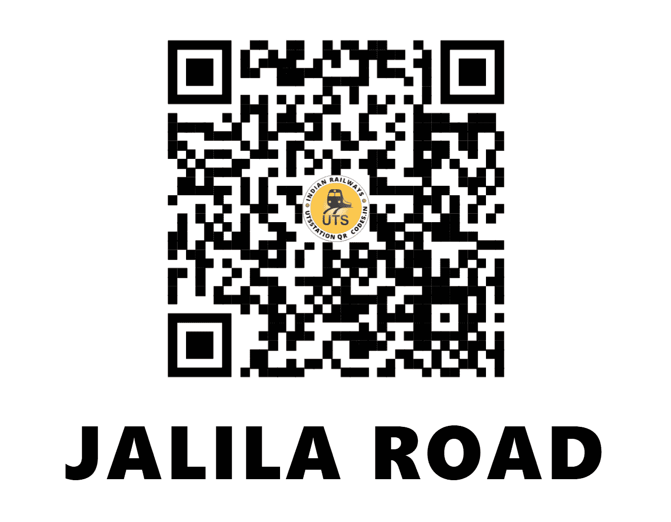 UTS QR Code for JALILA ROAD - JIL (WR - GUJARAT)