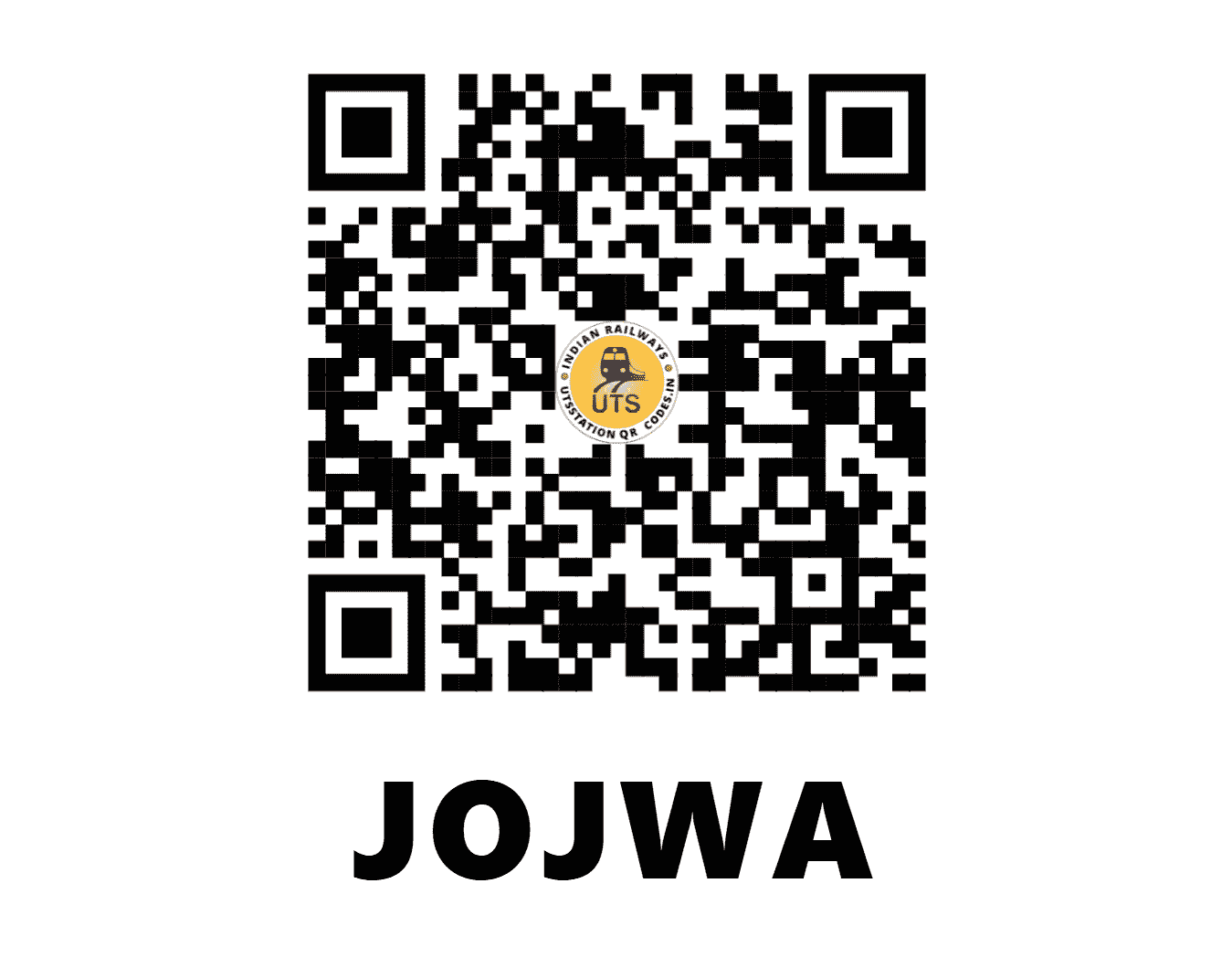 UTS QR Code for JOJWA - JJW (WR - GUJARAT)