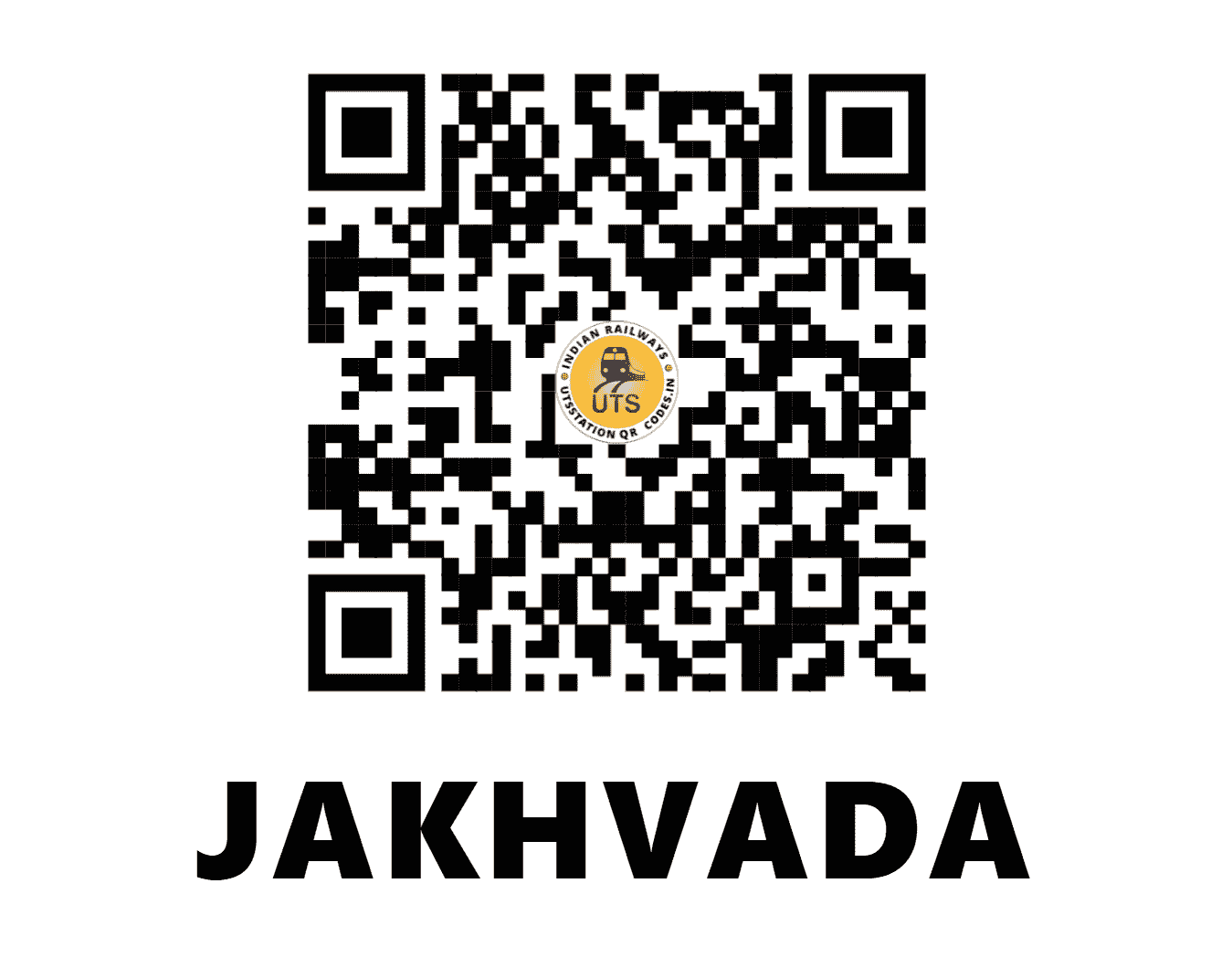 UTS QR Code for JAKHVADA - JKA (WR - GUJARAT)