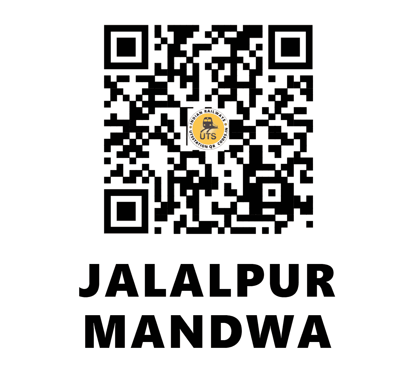 UTS QR Code for JALALPUR MANDWA - JLP (WR - GUJARAT)
