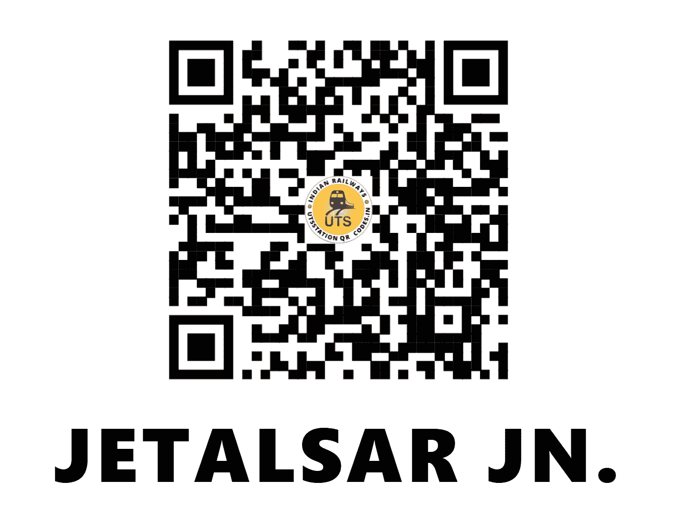 UTS QR Code for JETALSAR JN. - JLR (WR - GUJARAT)