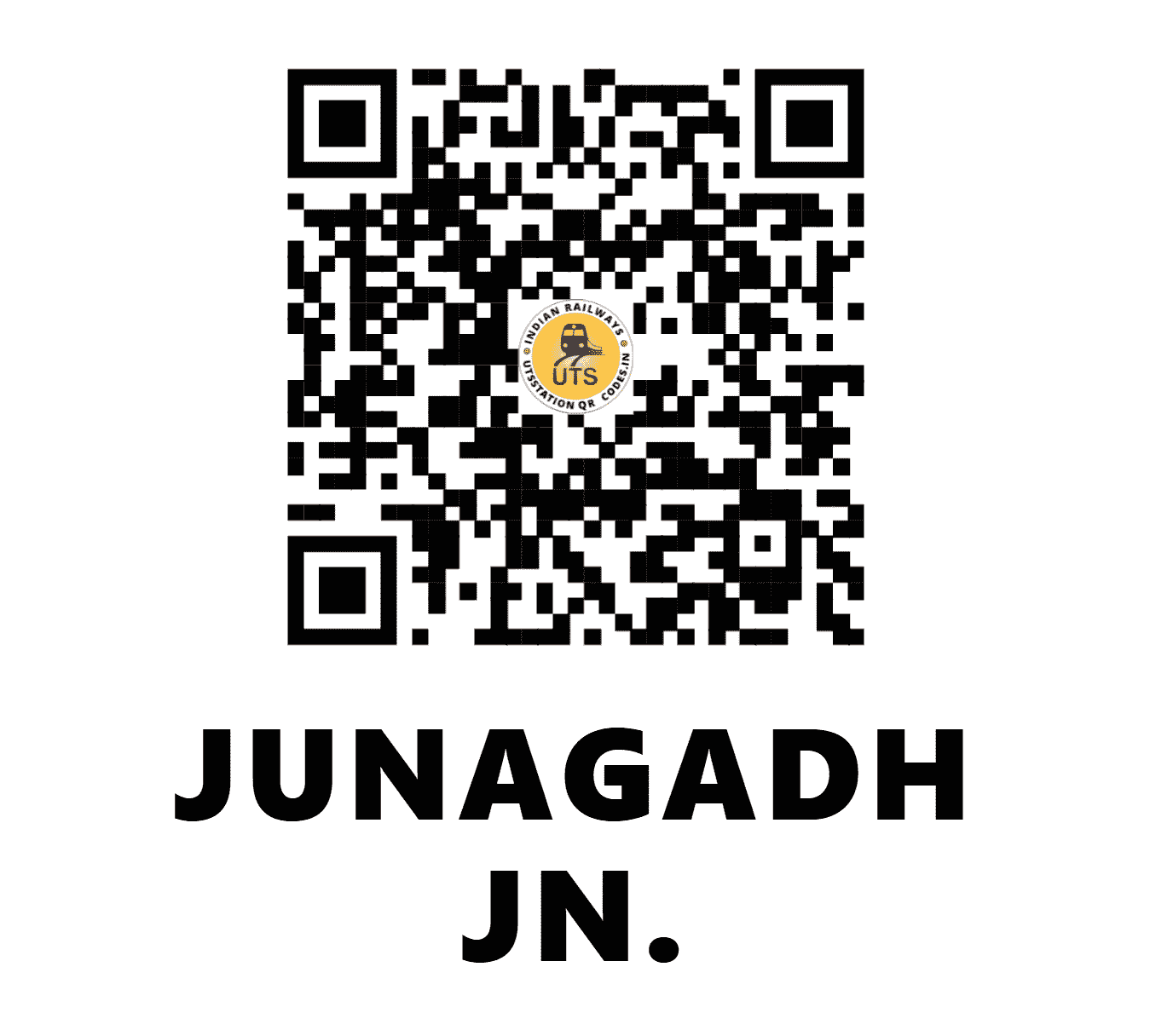 UTS QR Code for JUNAGADH JN. - JND (WR - GUJARAT)