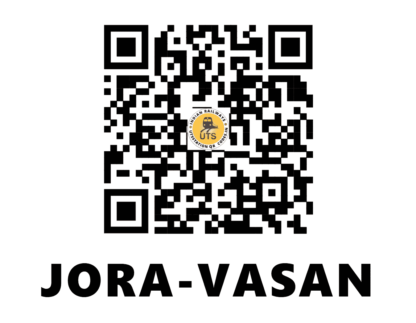 UTS QR Code for JORA-VASAN - JRS (WR - GUJARAT)