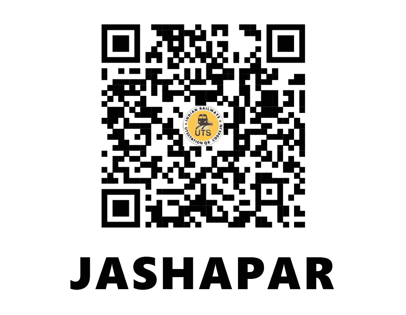 UTS QR Code for JASHAPAR - JSPR (WR - GUJARAT)