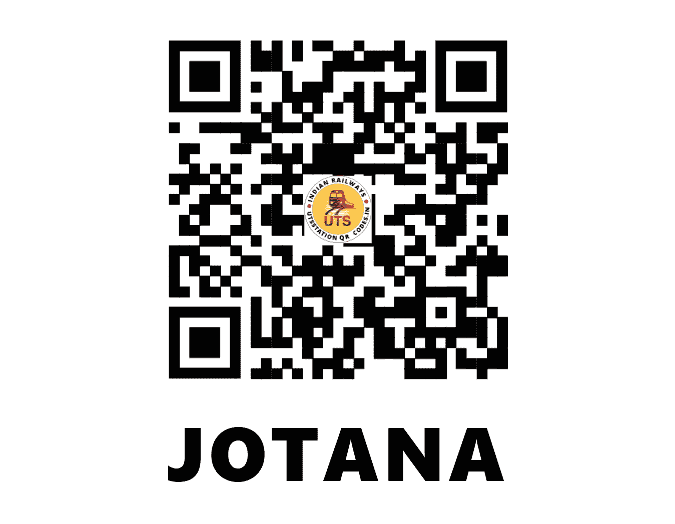 UTS QR Code for JOTANA - JTN (WR - GUJARAT)