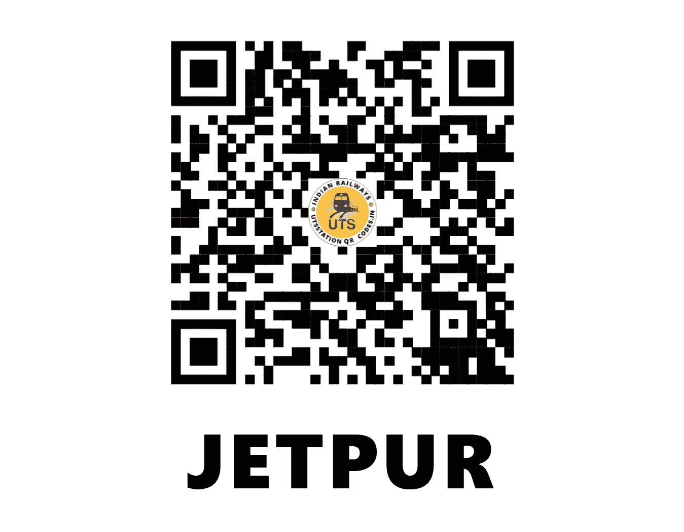 UTS QR Code for JETPUR - JTP (WR - GUJARAT)