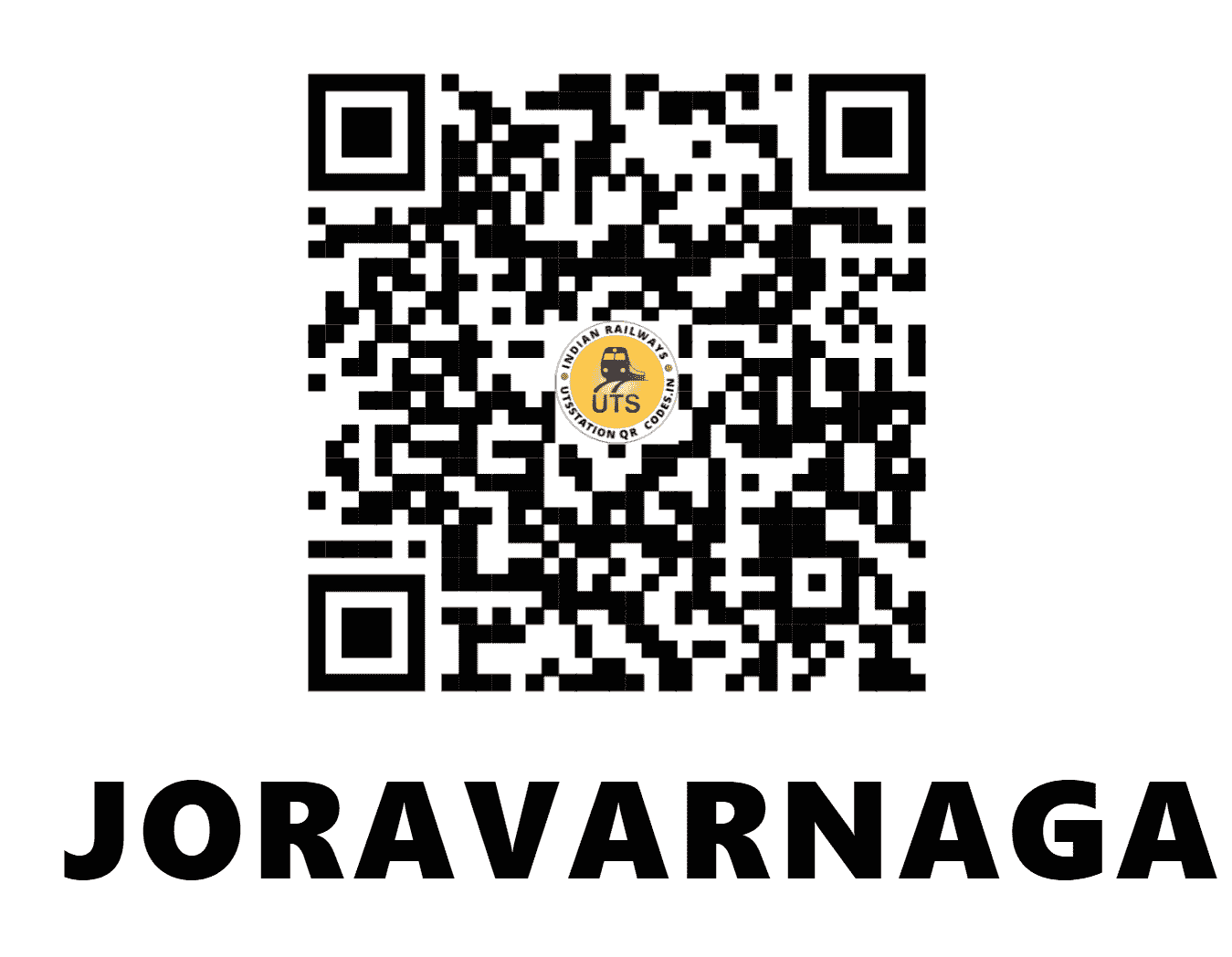 UTS QR Code for JORAVARNAGAR - JVN (WR - GUJARAT)