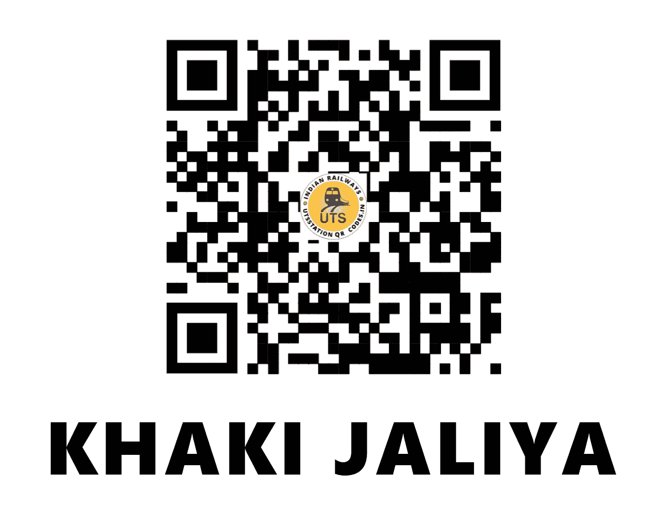 UTS QR Code for KHAKI JALIYA - KAK (WR - GUJARAT)