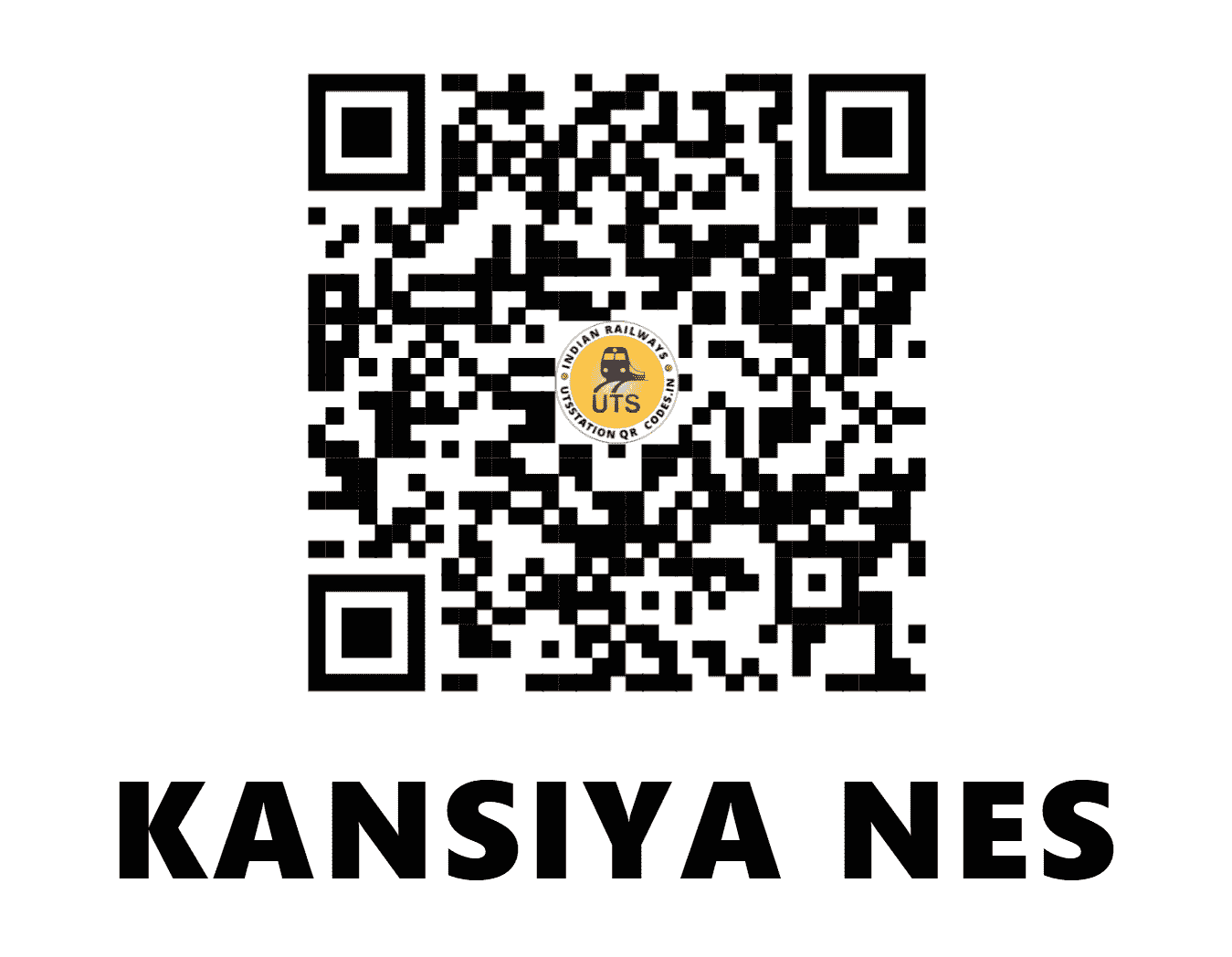 UTS QR Code for KANSIYA NES - KANS (WR - GUJARAT)