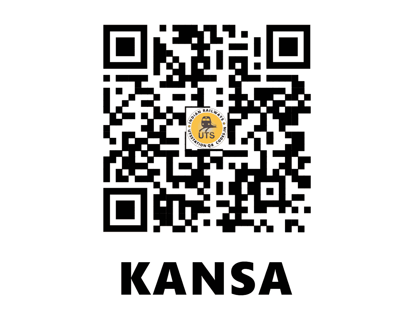 UTS QR Code for KANSA - KASA (WR - GUJARAT)