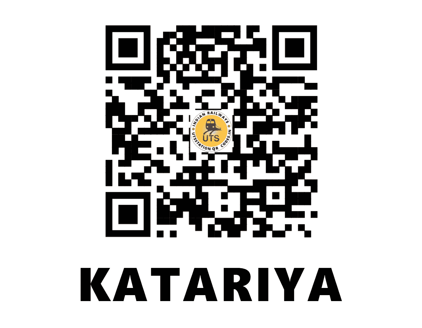 UTS QR Code for KATARIYA - KATR (WR - GUJARAT)