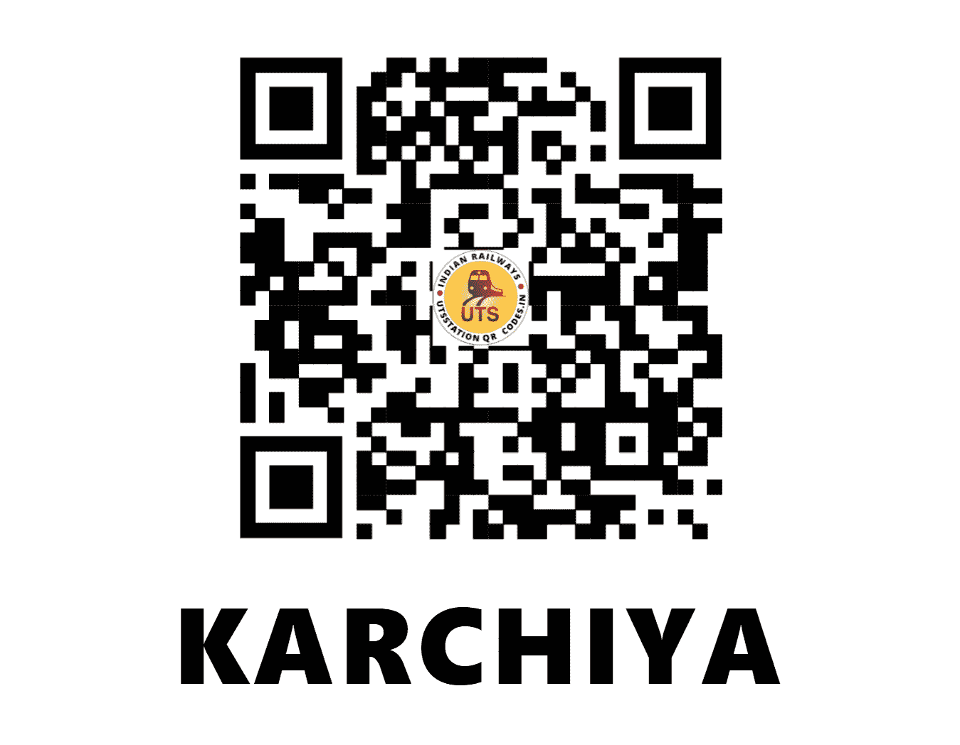 UTS QR Code for KARCHIYA - KCHA (WR - GUJARAT)