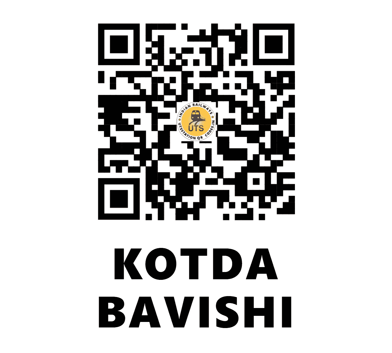 UTS QR Code for KOTDA BAVISHI - KDBS (WR - GUJARAT)