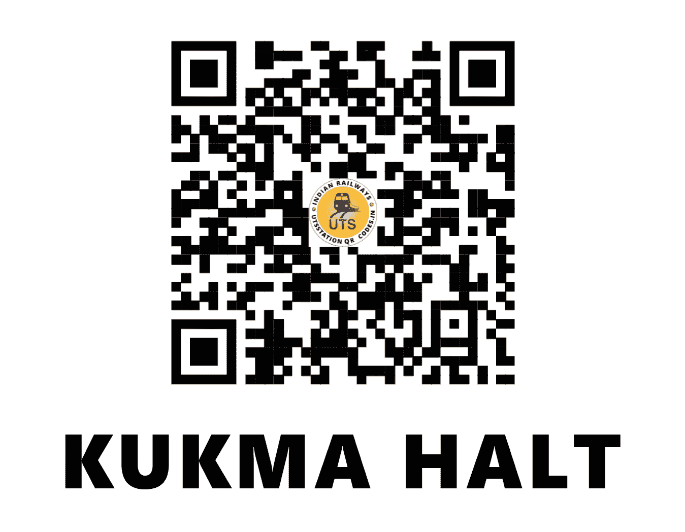UTS QR Code for KUKMA HALT - KEMA (WR - GUJARAT)