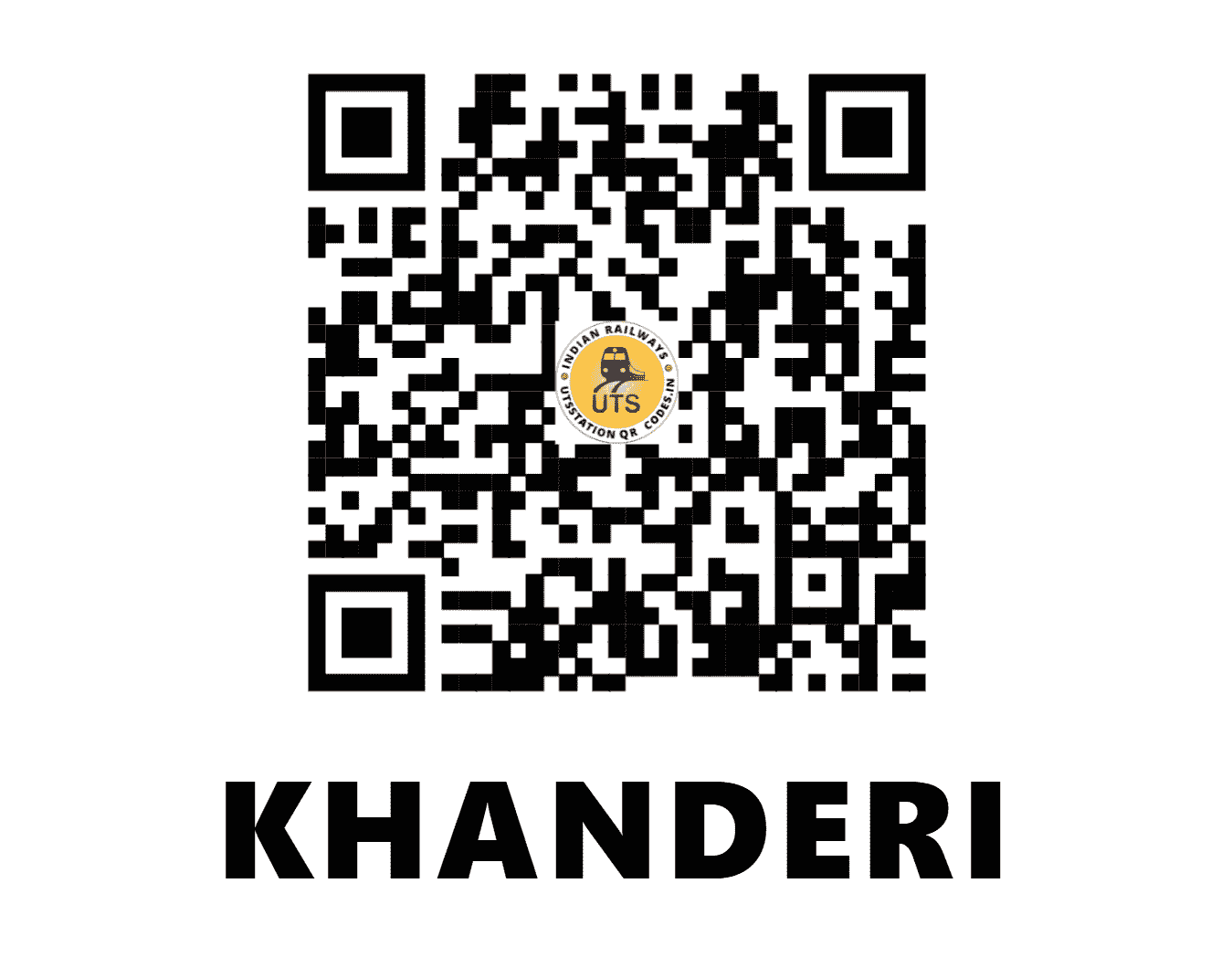 UTS QR Code for KHANDERI - KHDI (WR - GUJARAT)