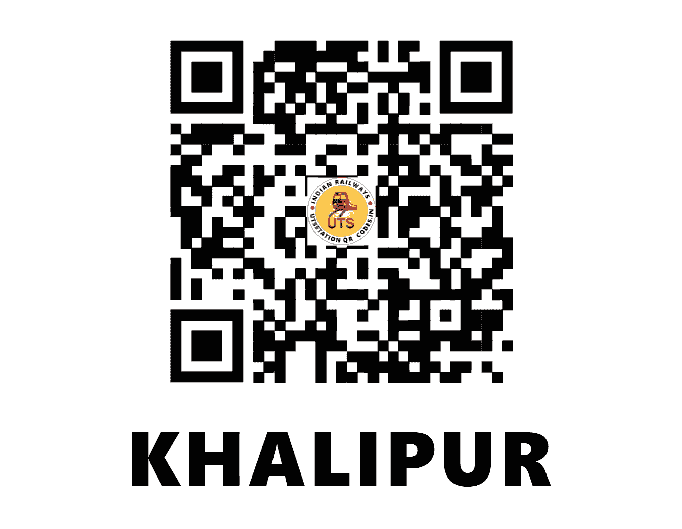 UTS QR Code for KHALIPUR - KHPR (WR - GUJARAT)