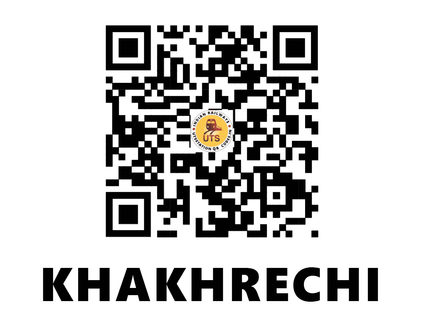 UTS QR Code for KHAKHRECHI - KHXB (WR - GUJARAT)