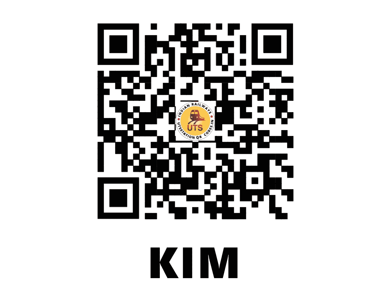 UTS QR Code for KIM - KIM (WR - GUJARAT)