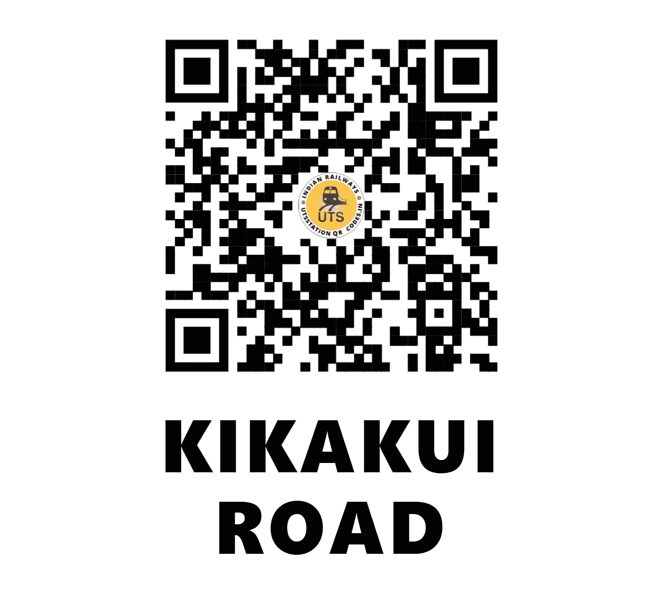 UTS QR Code for KIKAKUI ROAD - KKRD (WR - GUJARAT)