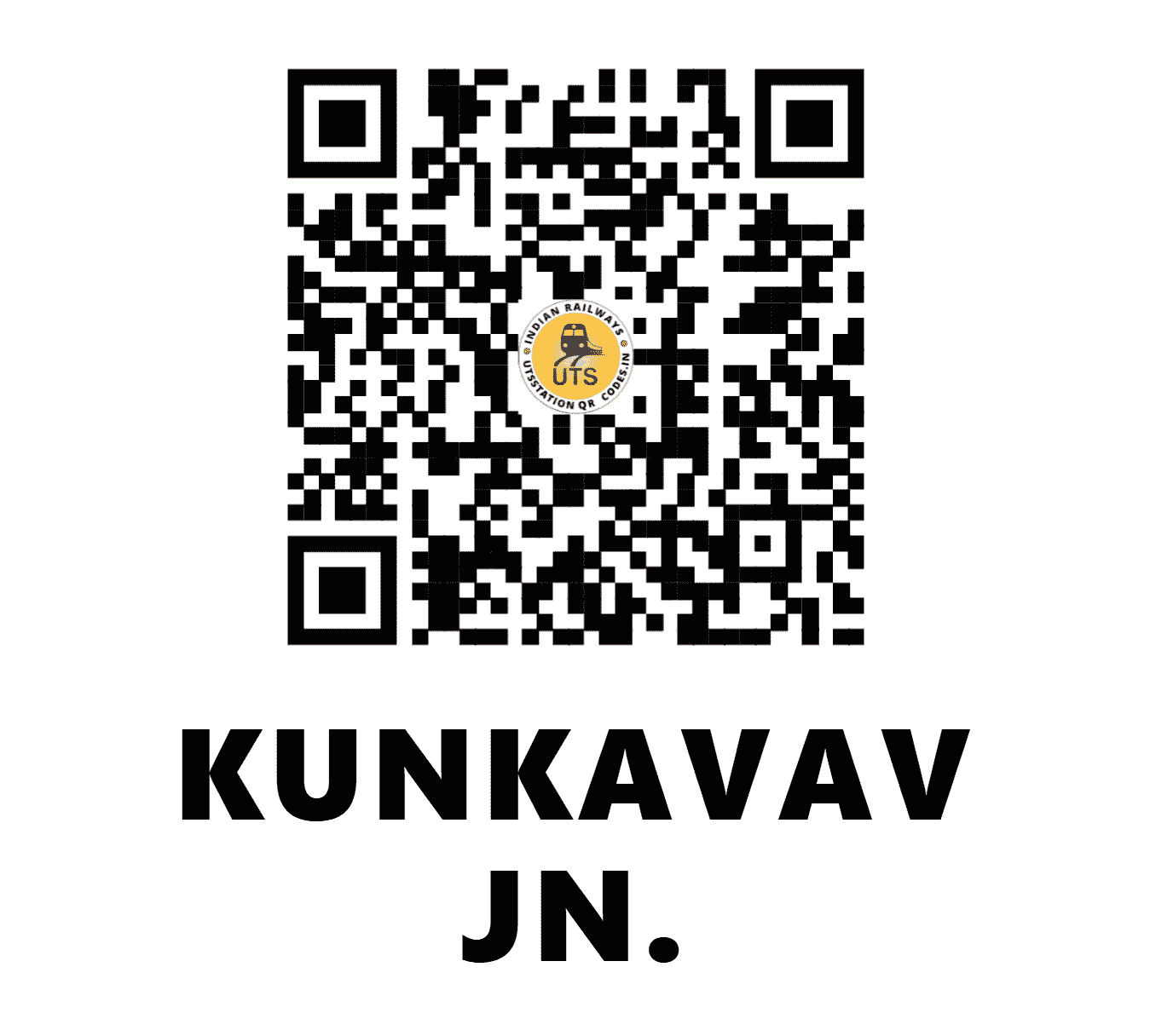 UTS QR Code for KUNKAVAV JN. - KKV (WR - GUJARAT)