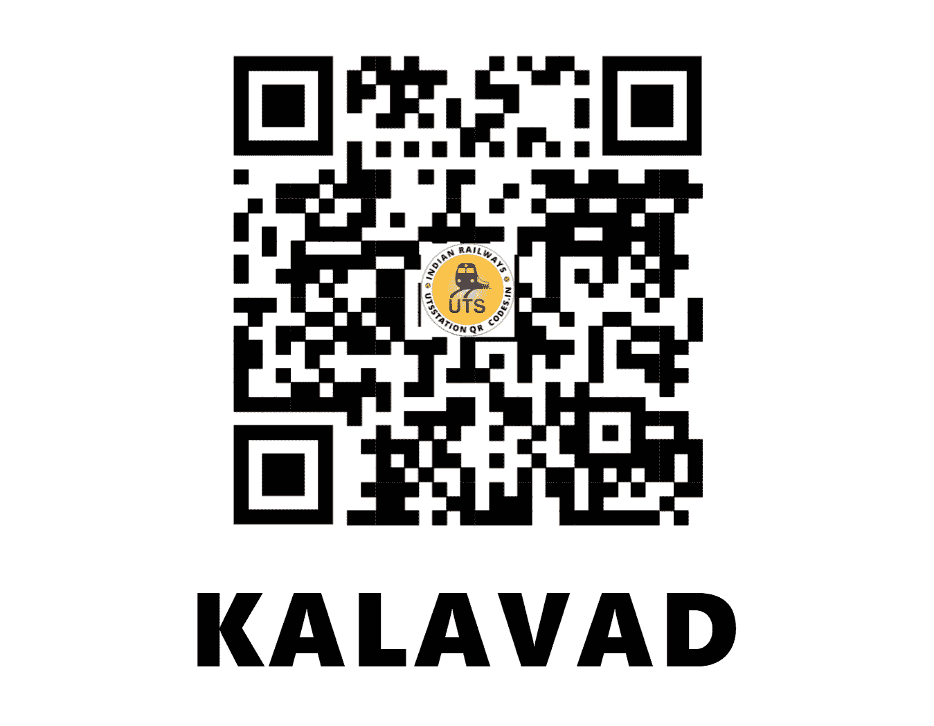 UTS QR Code for KALAVAD - KLVD (WR - GUJARAT)