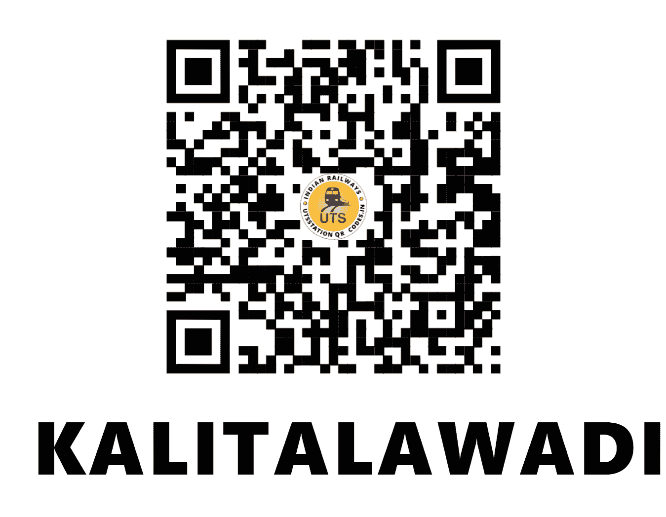 UTS QR Code for KALITALAWADI - KLWD (WR - GUJARAT)