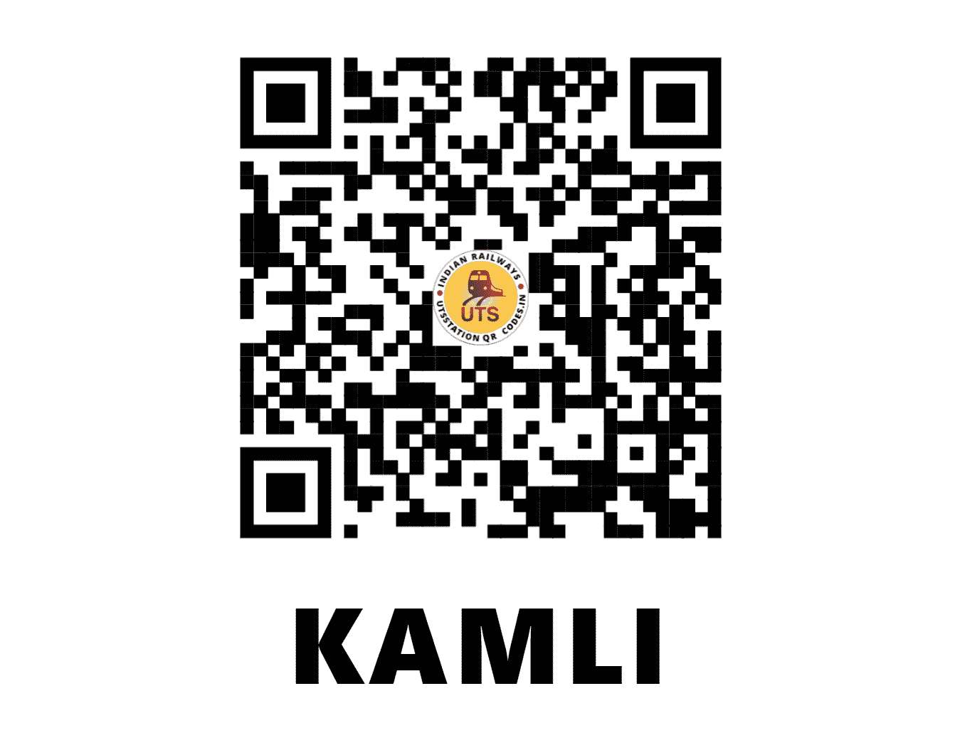 UTS QR Code for KAMLI - KMLI (WR - GUJARAT)